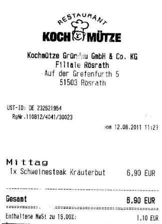 fthr Hffner Kochmtze Restaurant